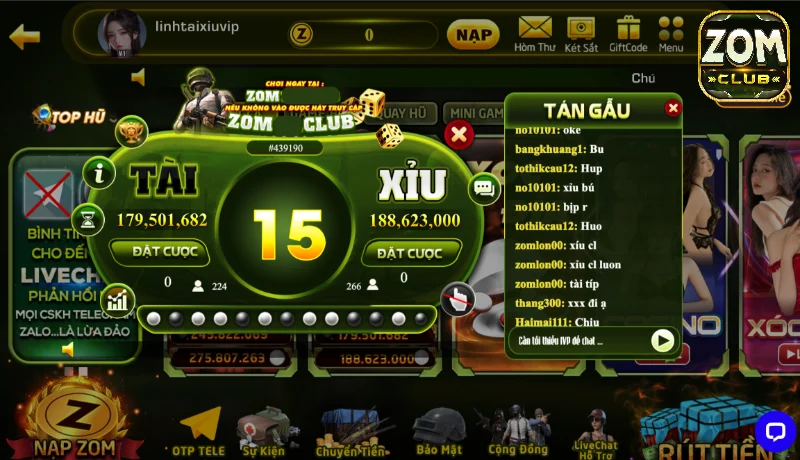 Đôi nét về game Tài Xỉu Zomclub